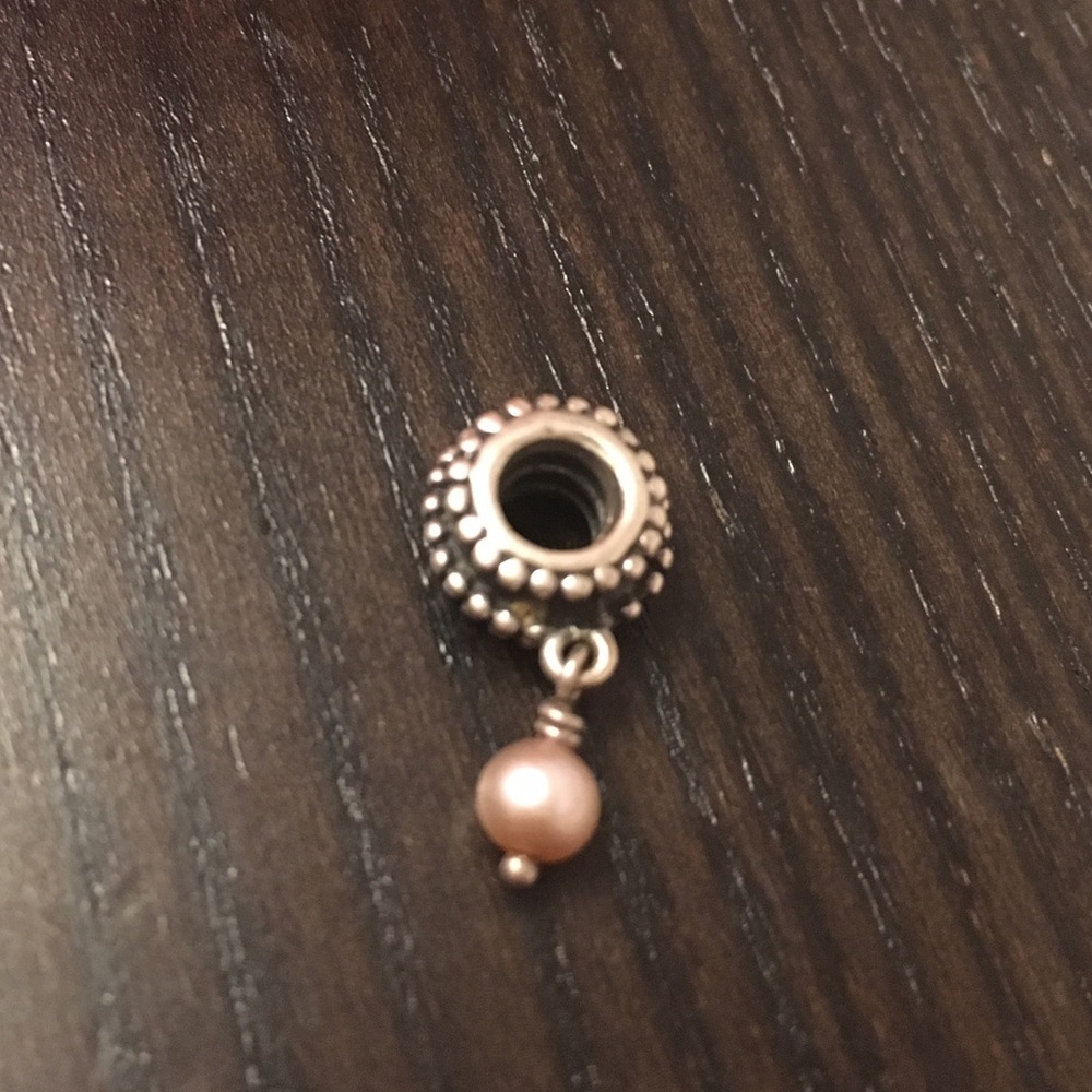 Pandora Charm w/hanging pearl