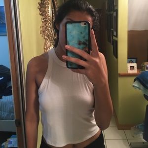 White crop top