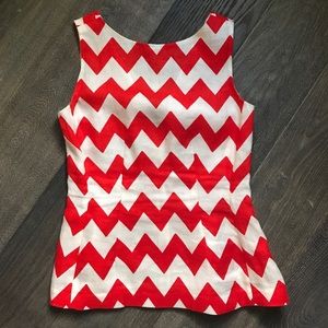 Kate Spade Chevron Print 100% Linen Top! *FUN*