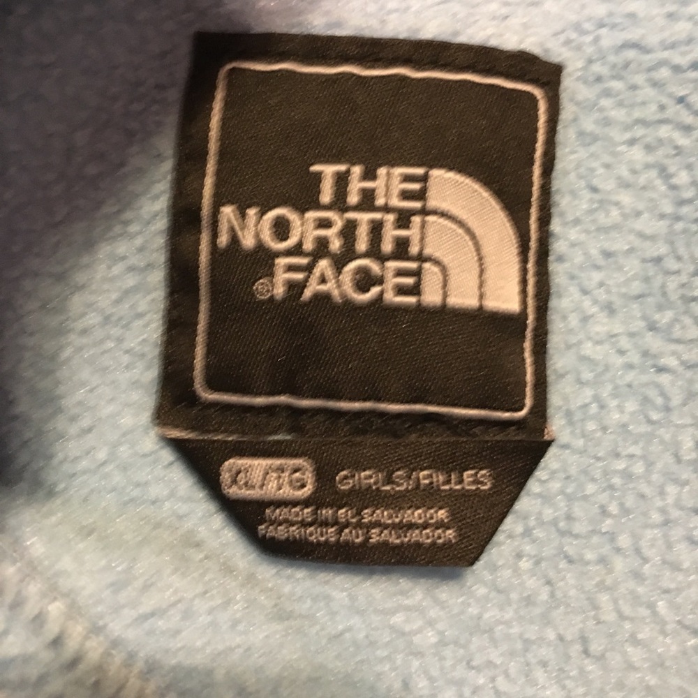 North Face Denali Baby Blue Fleece Jacket ⭐️ RARE - Picture 2 of 8