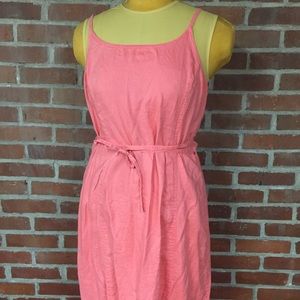 Jones NY Coral Linen Midi/Maxi Wrap Dress