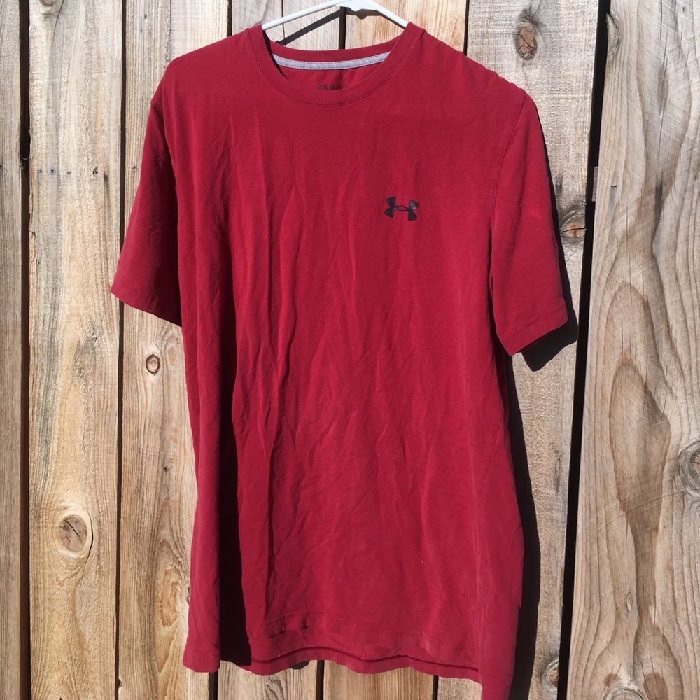 red under armour shirt
