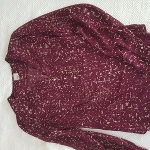 Burgundy blouse