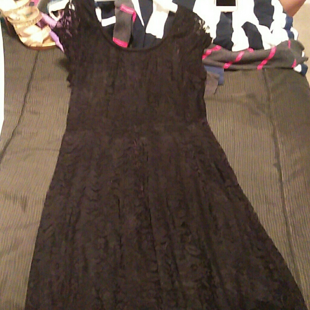 Black lace dress