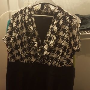 Black and white dress