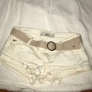 Hollister white denim shorts size 1 / 25 waist