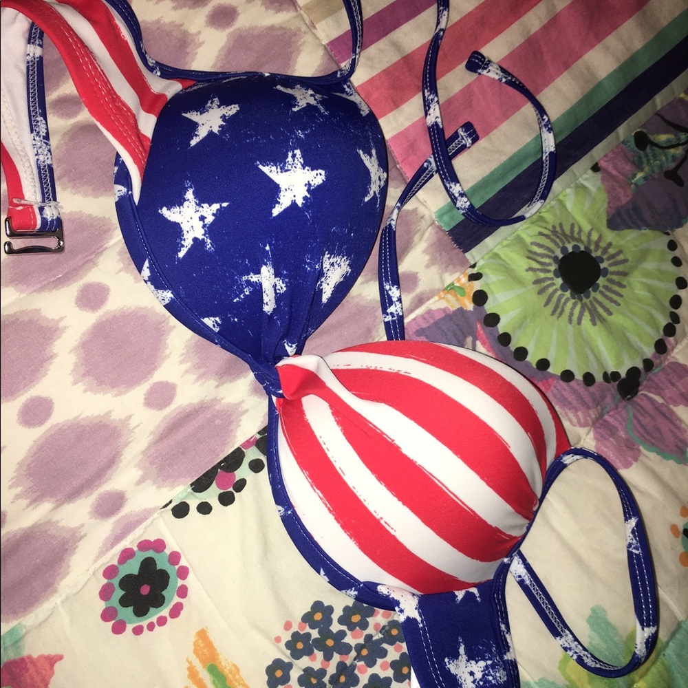 American flag bikini top!