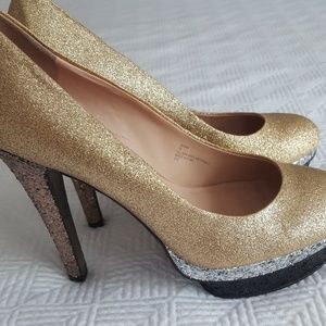 Gold Glitter Stiletto