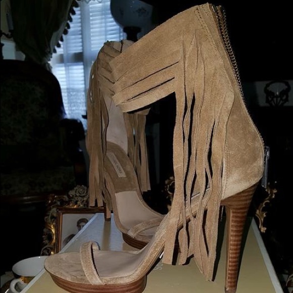 Michael Kors Daphne Fringe High Heels - Picture 2 of 7
