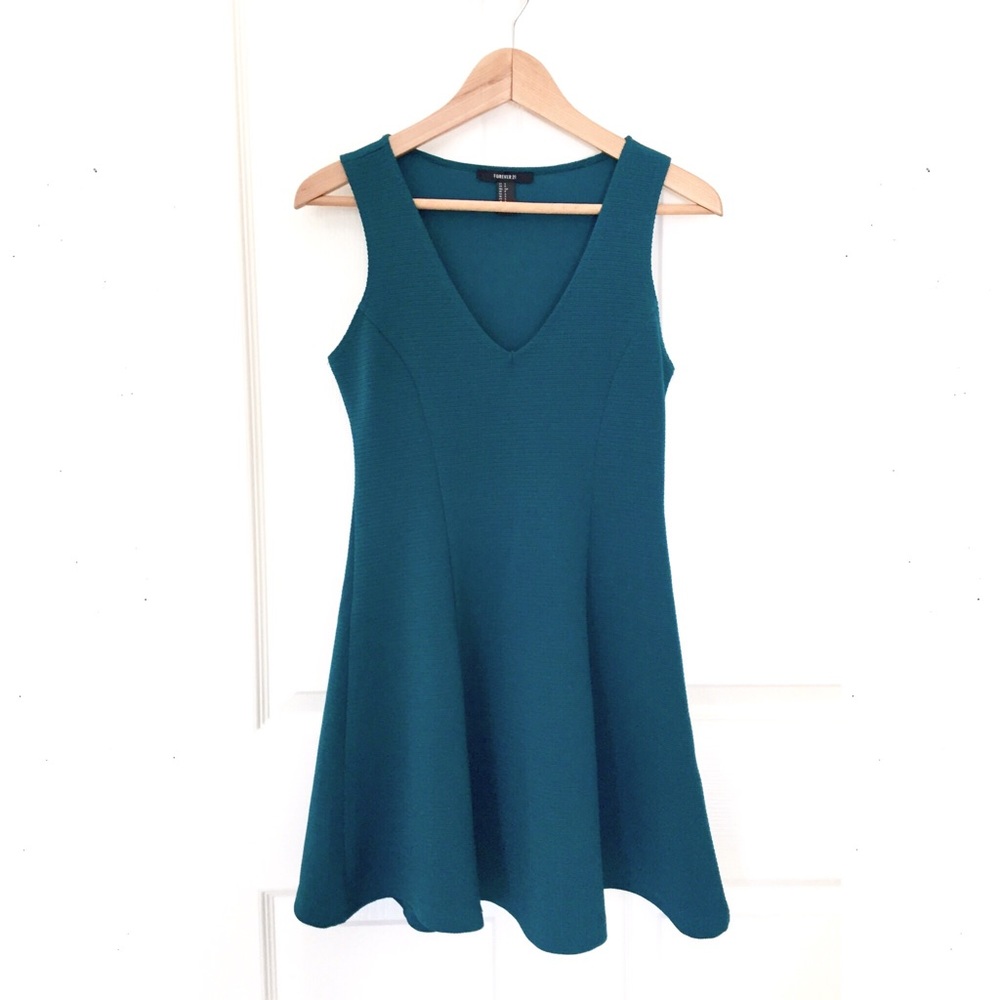 Teal Skater Dress