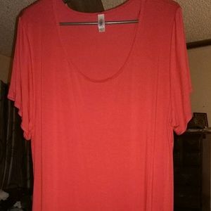 LulaRoe Classic T Solid Red