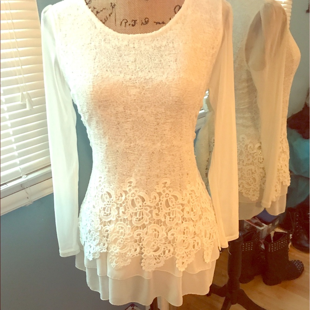 White Lace Top