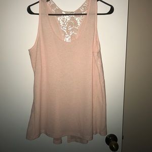 Light pink lace blouse