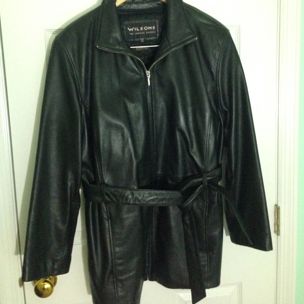 Wilsons Leather Jacket with Belt