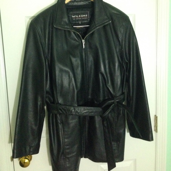 Wilsons Leather Jacket with Belt - Picture 1 of 4