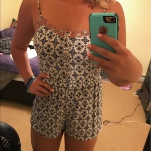 Printed romper