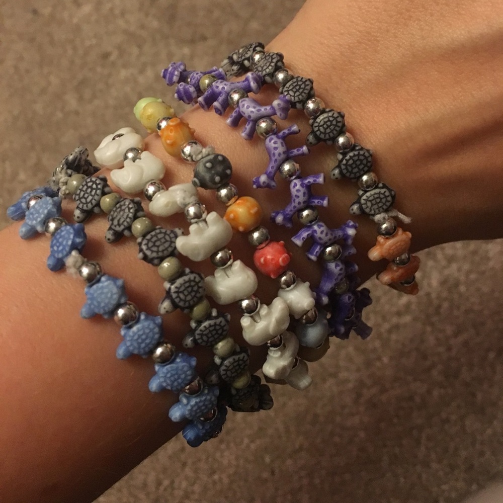 6 Trrtlz Animal Bracelets