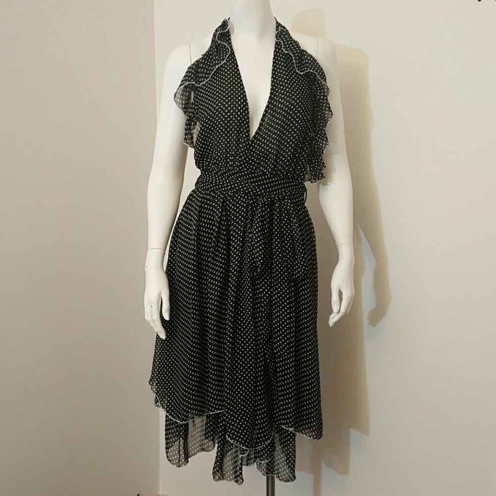 Backless Polkadot Summer Dress