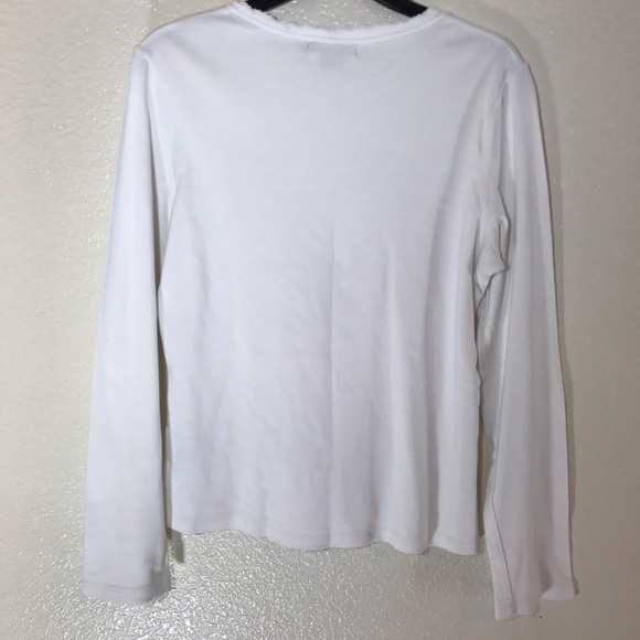 Boden Long Sleeve Top White Sz S - Picture 2 of 4