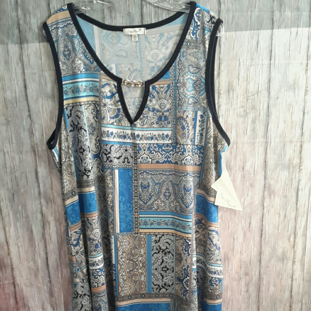 NEW summer dress, cool print sz.3x
