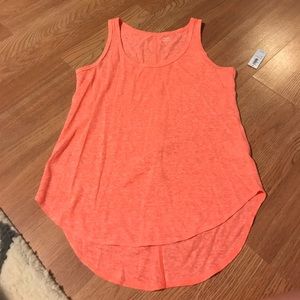 Loose orange old navy tank top