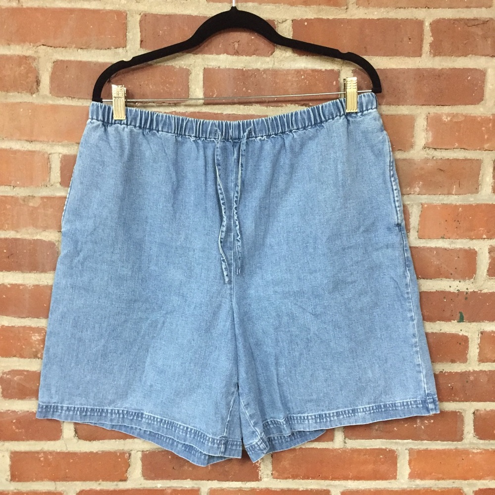 Orvis Chambray Drawstring Denim Shorts