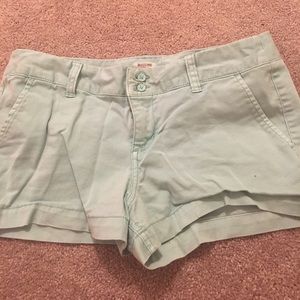 Turquoise Short Shorts