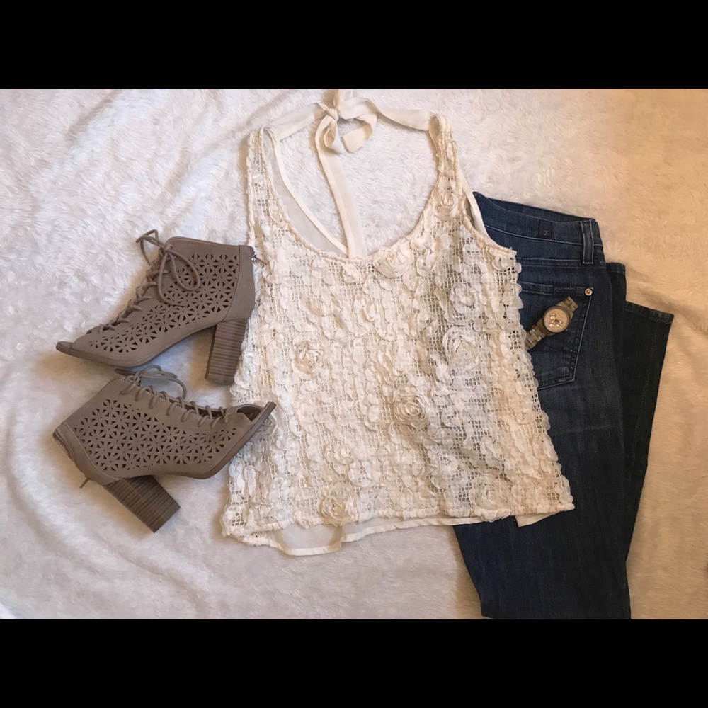 Creme Summery Top