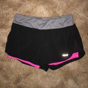 Athletic shorts with built in spandex