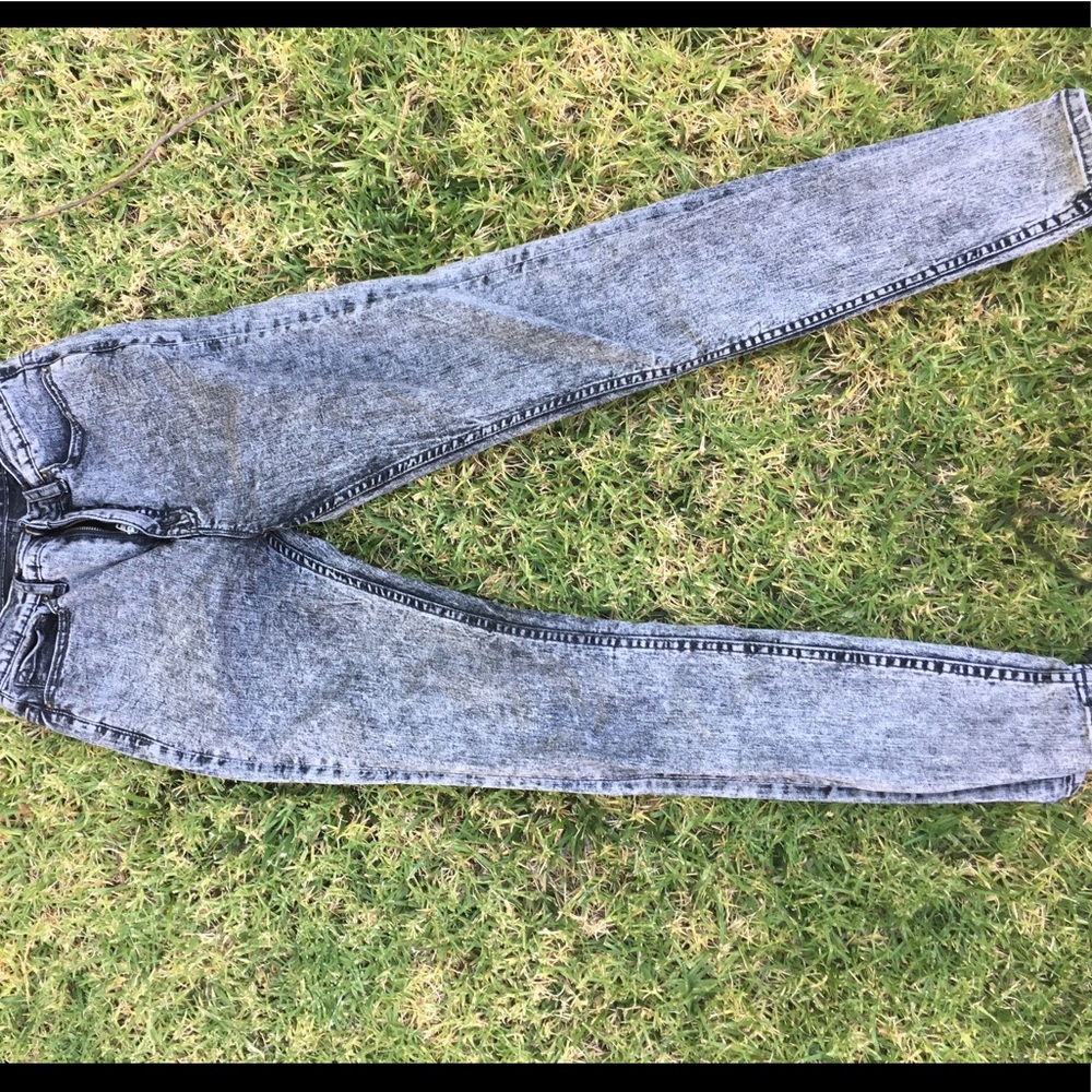 Gray acid wash BDG jeans