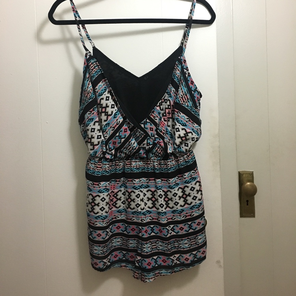 Tribal print romper