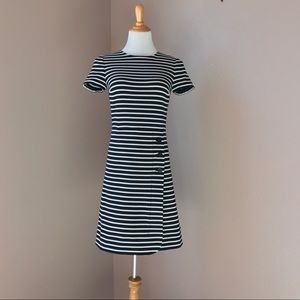 Tory Burch Navy Blue Striped Dress