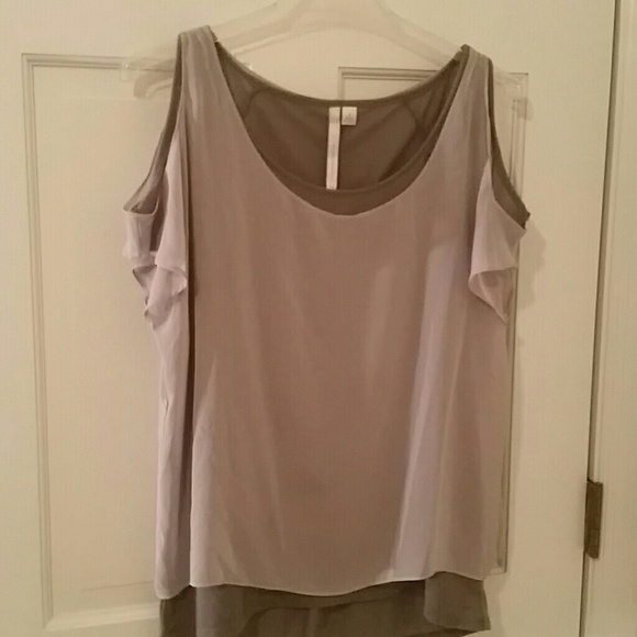Lauren Conrad Tops - Lauren Conrad 2 toned grayish purple blouse