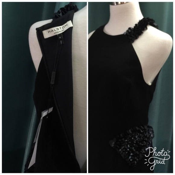 Halston Heritage halter little mini dress - Picture 4 of 5