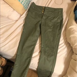 Hunter green highwasted pants