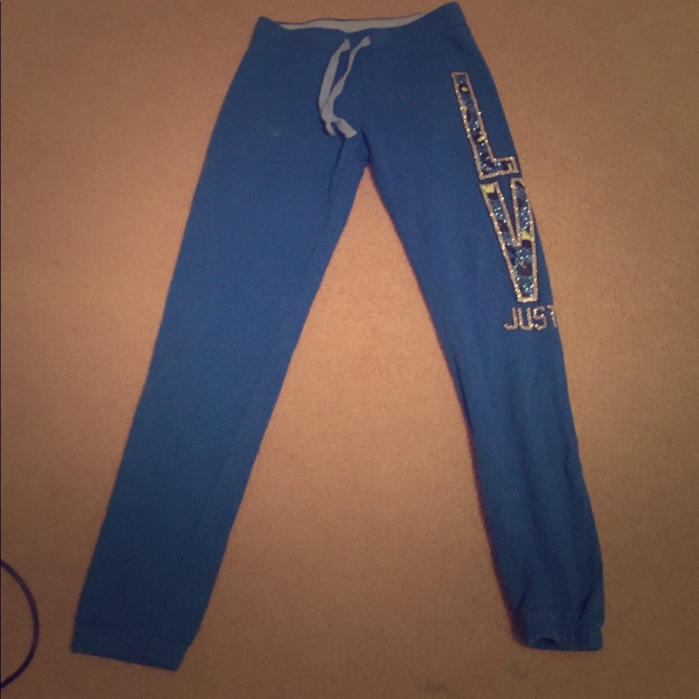 Girls blue sweat pants