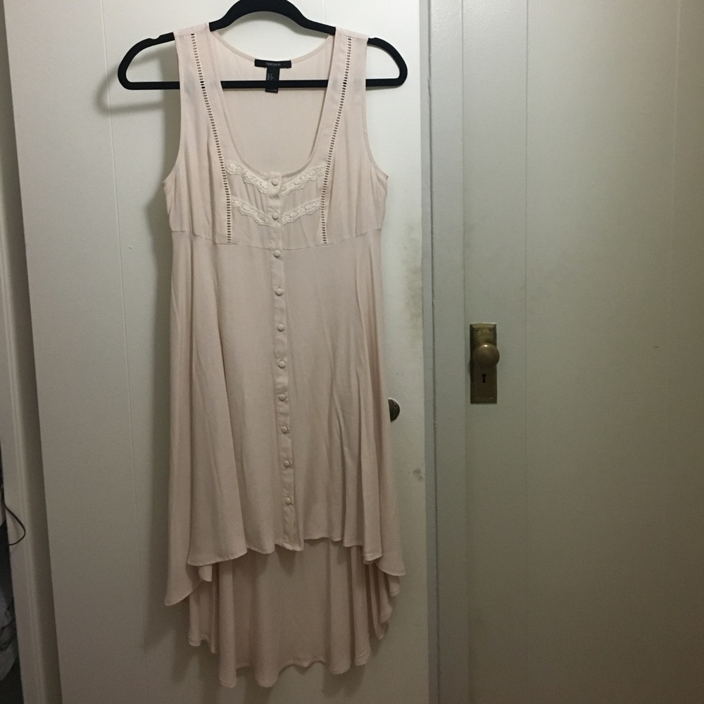 Cream sleeveless dress