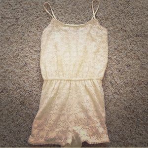 White lace romper
