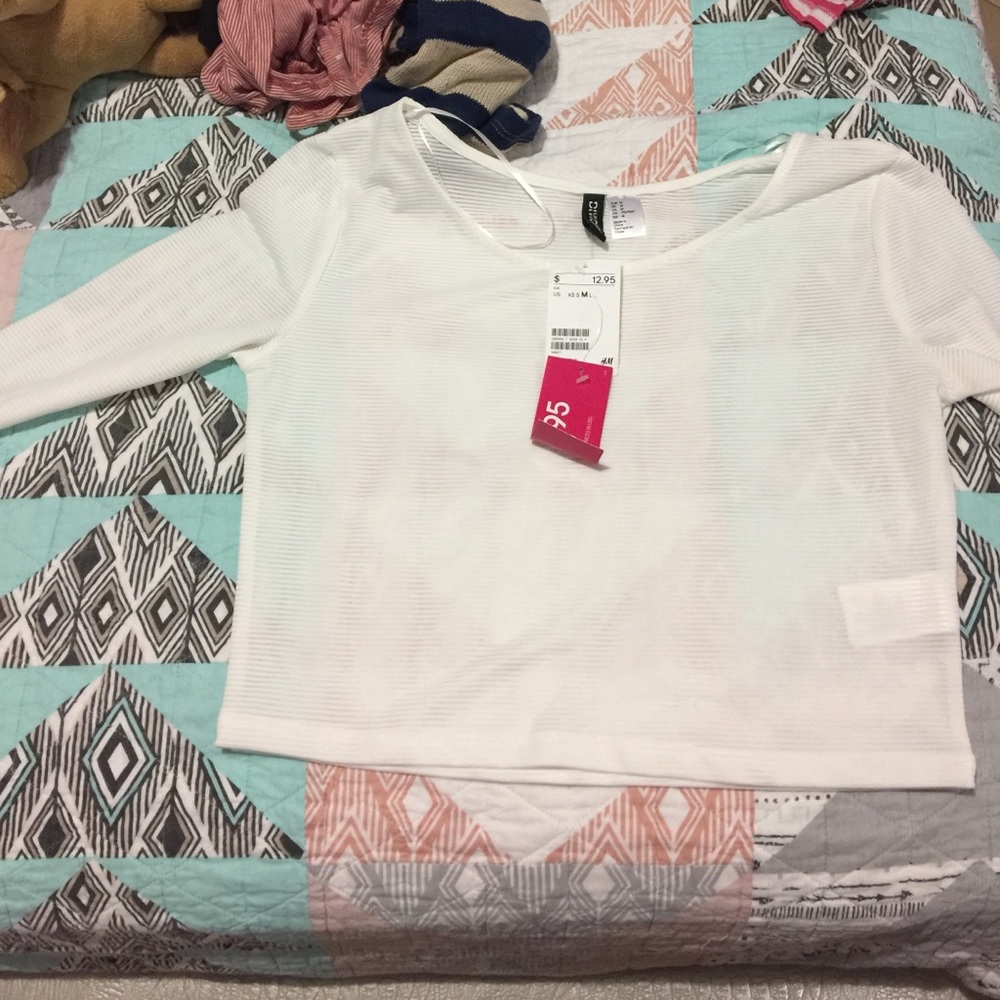 White crop top