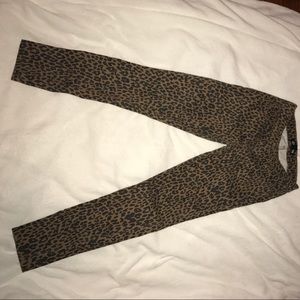 Cheetah print forever 21 Premium denim pants