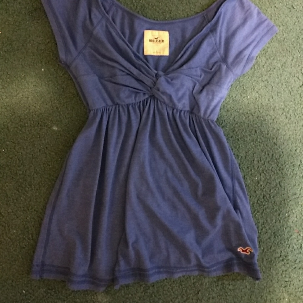 Hollister blue shirt