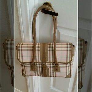 Burberry pink Nova check bag