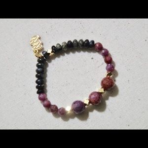 "Passions Unheard" Ruby & Opal bracelet