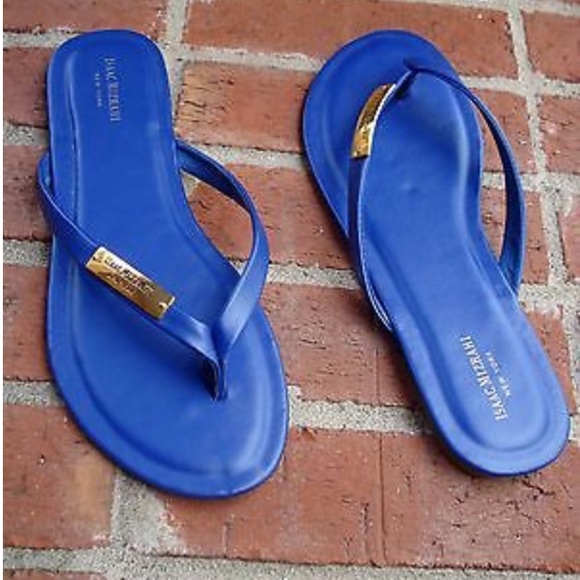 SALE 🎉NWT Isaac Mizrahi Blue Sandals - Picture 2 of 8