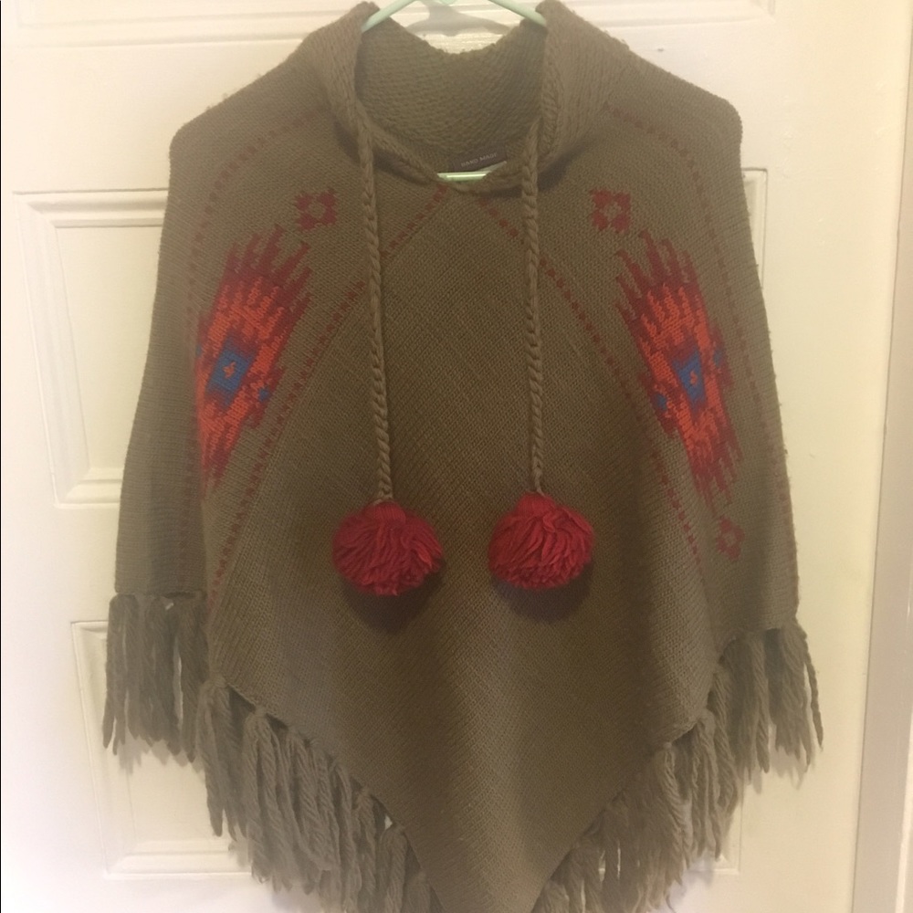 Nepalese 100% Wool Poncho