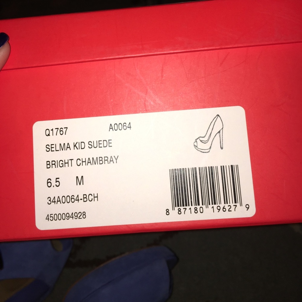🚫COACH light blue heels🚫 - Picture 2 of 7