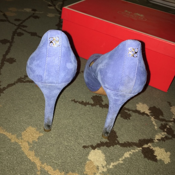 🚫COACH light blue heels🚫 - Picture 5 of 7