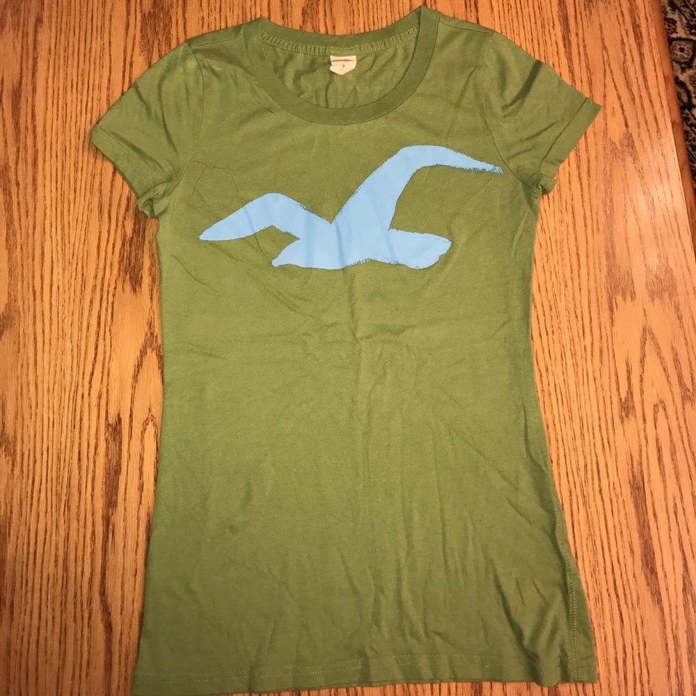 Hollister Bird Graphic Print Crew Neck T-Shirt Top