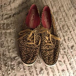 Cheetah and heart print keds