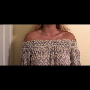 Off the shoulder shirt
